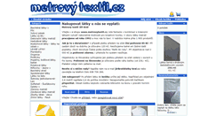 Desktop Screenshot of metrovytextil.cz